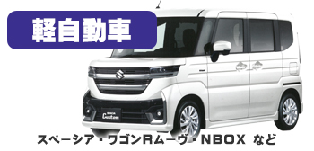 軽自動車車検、車種例